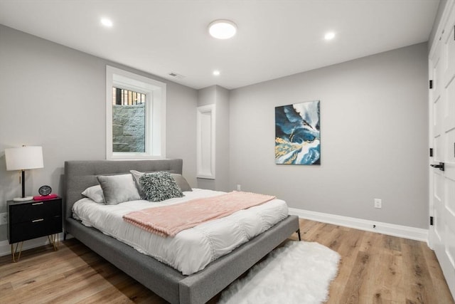 25 Johnson Pl Unit 25, Newton, MA 02466 - bedroom featuring light wood-style flooring and recessed lighting