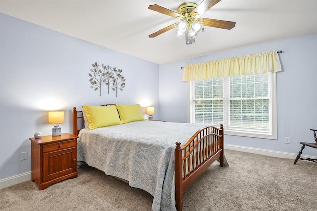 179 Hillside Village Dr Unit 179, West Boylston, MA 01583 - bedroom featuring baseboards, carpet flooring, and ceiling fan