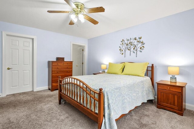 179 Hillside Village Dr Unit 179, West Boylston, MA 01583 - bedroom featuring carpet flooring, baseboards, and a ceiling fan