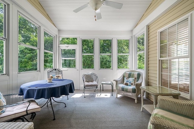 17 Cortland Grove Dr Unit 17, Shrewsbury, MA 01545 - sunroom with a ceiling fan and plenty of natural light