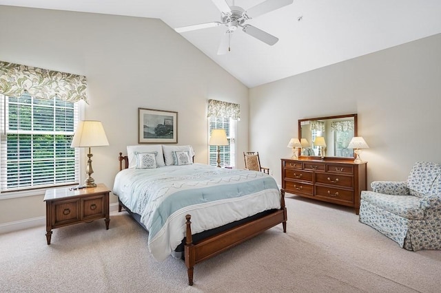 17 Cortland Grove Dr Unit 17, Shrewsbury, MA 01545 - carpeted bedroom with high vaulted ceiling and a ceiling fan