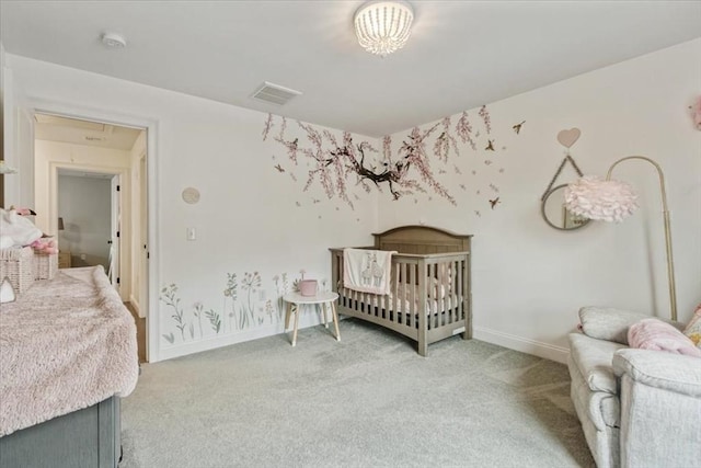 4 Barrows Brook Cir, Kingston, MA 02364 - bedroom with light colored carpet, baseboards, and a nursery area