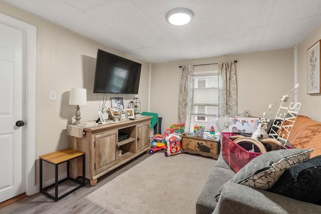 interior space with light wood-style flooring