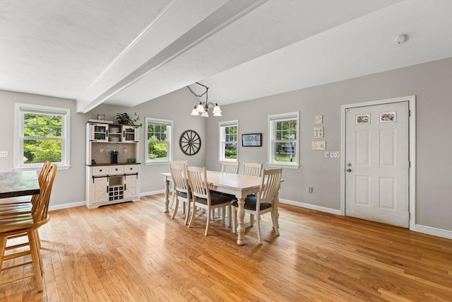 31 Fearing Hill Rd, Wareham, MA 02571 - dining room featuring light wood-style flooring, baseboards, and a chandelier
