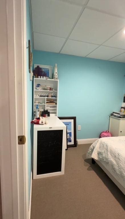 5 Lincoln Ln Unit 5, Grafton, MA 01536 - carpeted bedroom with a paneled ceiling and baseboards
