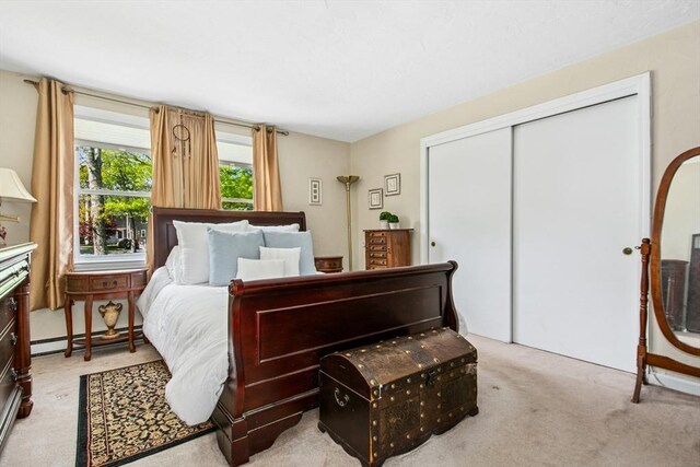 300 Falmouth Rd Unit 12E, Mashpee, MA 02649 - bedroom with carpet and a closet