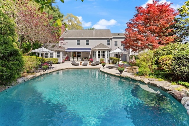 29 Stop River Rd, Norfolk, MA 02056 - outdoor pool with a patio and an outdoor hangout area