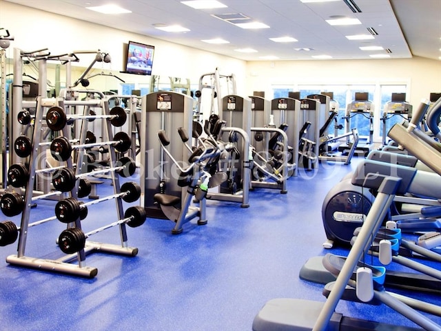 view of workout area