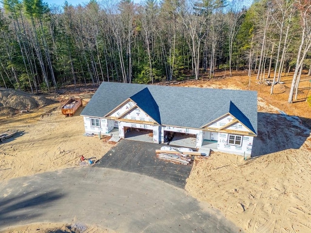 property in mid-construction featuring a garage