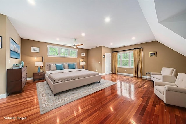 6 Northey Farm Rd, Scituate, MA 02066 - bedroom featuring wood finished floors, recessed lighting, and a ceiling fan