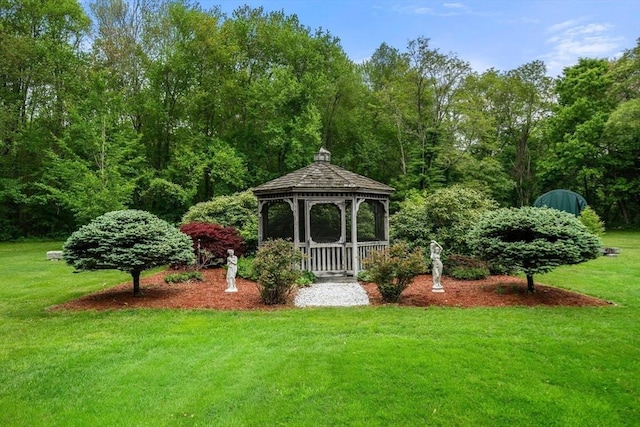 64 E Main St, Middleboro, MA 02346 - view of green lawn featuring a gazebo