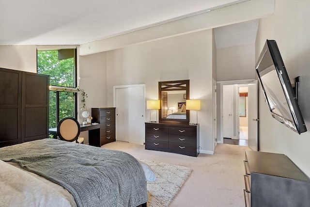 7 Longwood Dr Unit 212, Andover, MA 01810 - bedroom featuring light carpet and a high ceiling