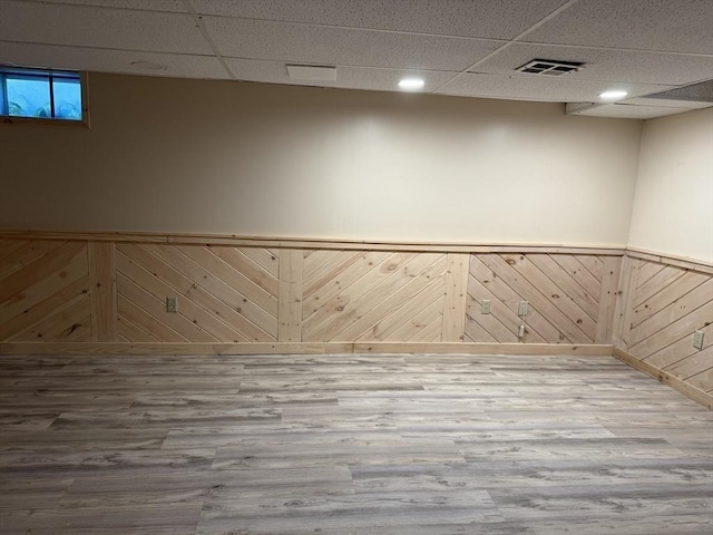 6 J William Hts, Millis, MA 02054 - view of home's community with a drop ceiling and wainscoting