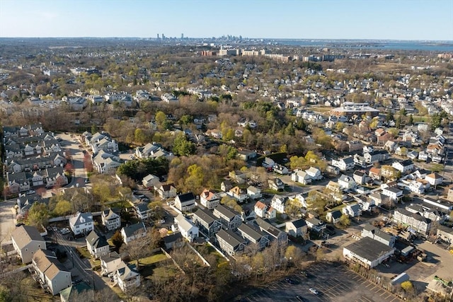 aerial overview of property's location featuring nearby suburban area