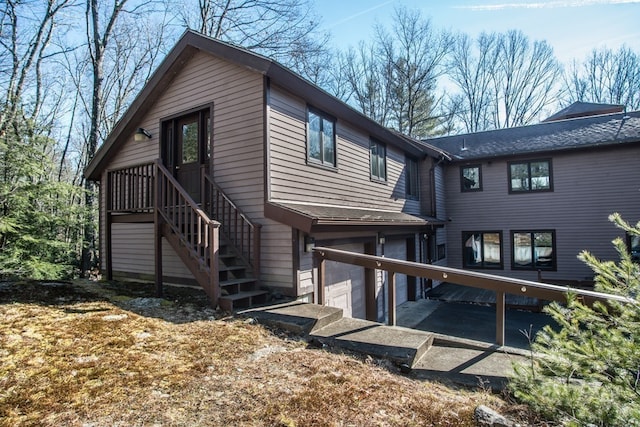 rear view of property with a patio