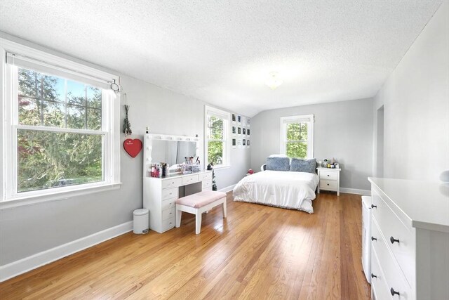 2 Silverwood Ter, South Hadley, MA 01075 - bedroom featuring light wood-type flooring, a textured ceiling, and baseboards