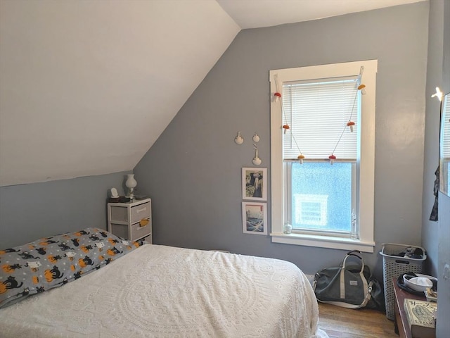 12-14 Essex St, Dover, NH 03820 - bedroom featuring vaulted ceiling and wood finished floors