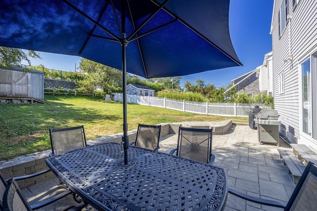 38 Point Allerton Ave, Hull, MA 02045 - view of patio / terrace with outdoor dining area and a grill