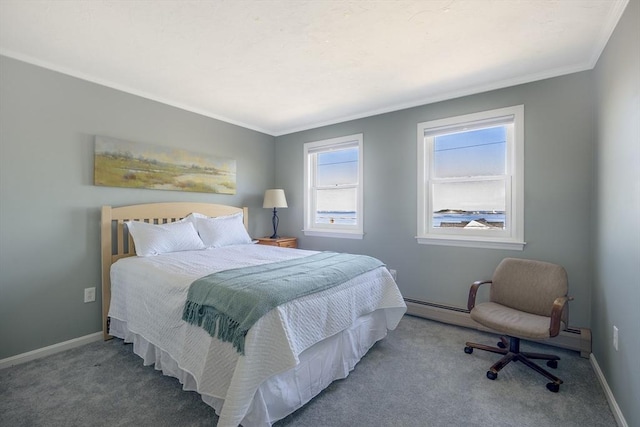 38 Point Allerton Ave, Hull, MA 02045 - carpeted bedroom featuring ornamental molding and baseboards