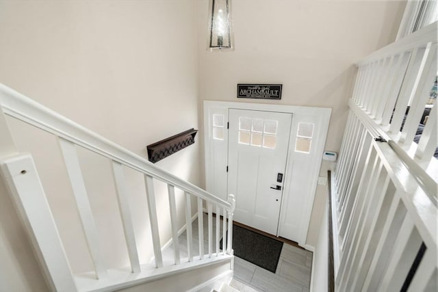 foyer with stairway