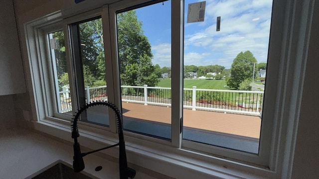 7 Avery St, Needham, MA 02494 - doorway featuring plenty of natural light and golf course view