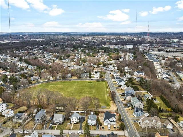 7 Avery St, Needham, MA 02494 - aerial overview of property's location with nearby suburban area