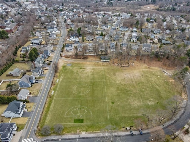 7 Avery St, Needham, MA 02494 - aerial view of property's location with nearby suburban area