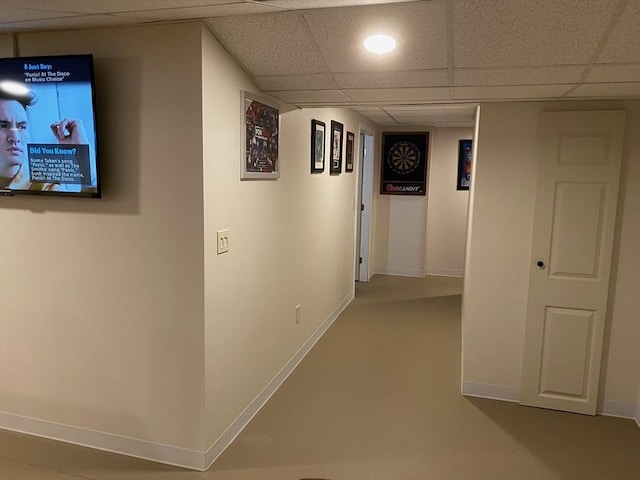 38 Bay Pointe Dr Unit 38, Wareham, MA 02532 - hallway with a paneled ceiling