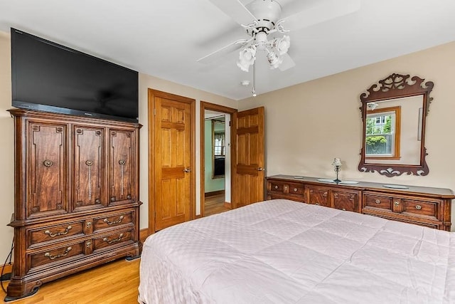 23 Willard St, Dedham, MA 02026 - bedroom featuring light wood-style floors and a ceiling fan
