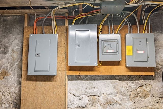 utility room featuring electric panel