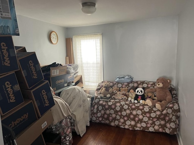 bedroom featuring hardwood / wood-style floors