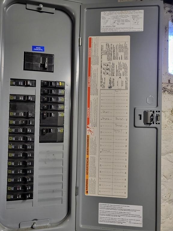 utility room featuring electric panel