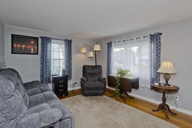 156 Powell, Springfield, MA 01118 - living area with wood finished floors and baseboards