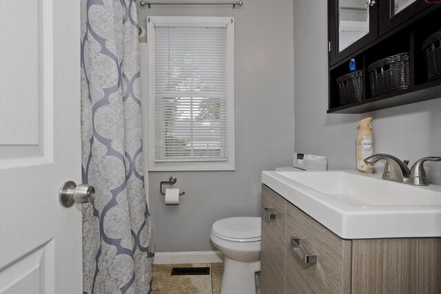 156 Powell, Springfield, MA 01118 - full bath featuring baseboards, toilet, vanity, and tile patterned floors