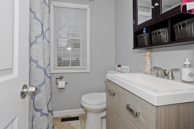 156 Powell, Springfield, MA 01118 - bathroom with toilet, vanity, and baseboards