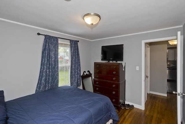 156 Powell, Springfield, MA 01118 - bedroom featuring wood finished floors, baseboards, and ornamental molding