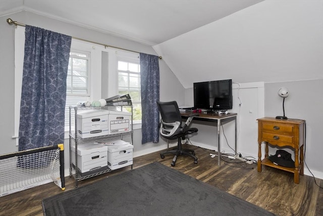 156 Powell, Springfield, MA 01118 - office featuring vaulted ceiling and wood finished floors