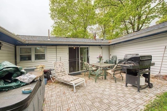 view of patio / terrace featuring outdoor dining space