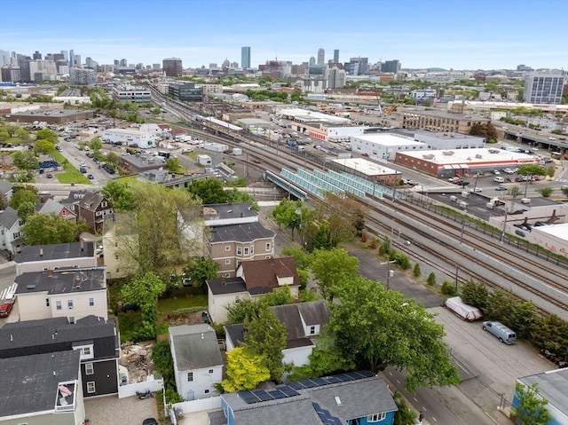 19 Tufts St, Somerville, MA 02145 - drone / aerial view of skyline and a major roadway