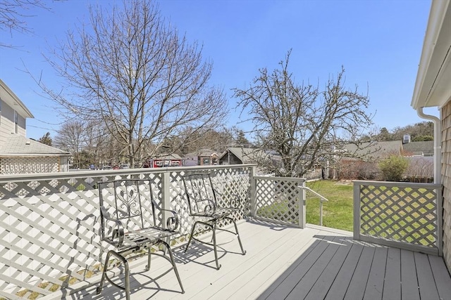63 Adams St, Bourne, MA 02532 - view of wooden deck