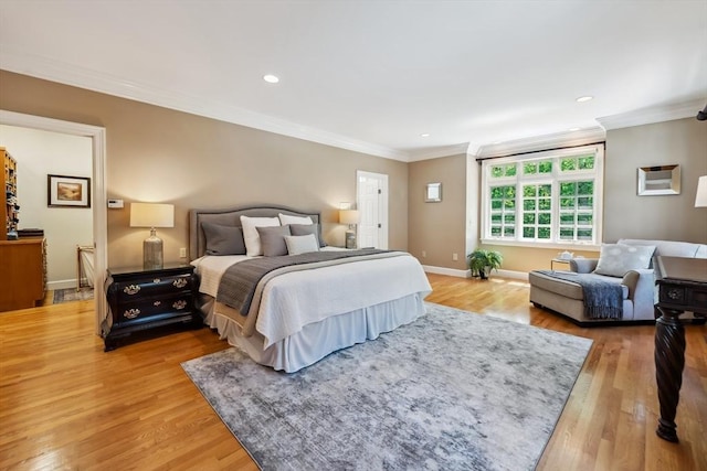 20 Hillery Rd, Leominster, MA 01453 - bedroom with light wood finished floors, crown molding, recessed lighting, and baseboards