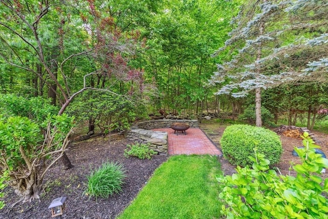 20 Hillery Rd, Leominster, MA 01453 - view of yard featuring a fire pit and a patio