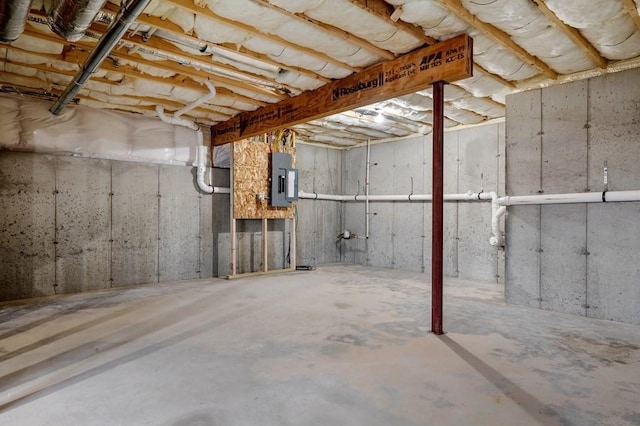 33 Crestwood Cir Unit 45, Northbridge, MA 01588 - unfinished below grade area with electric panel