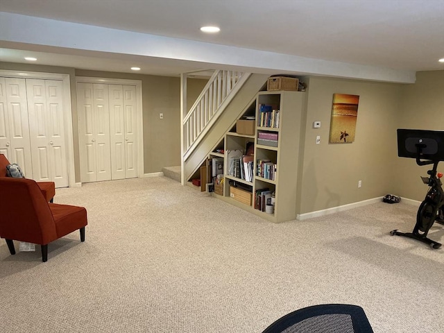 8 Tall Tree Way, Georgetown, MA 01833 - workout room with carpet and recessed lighting