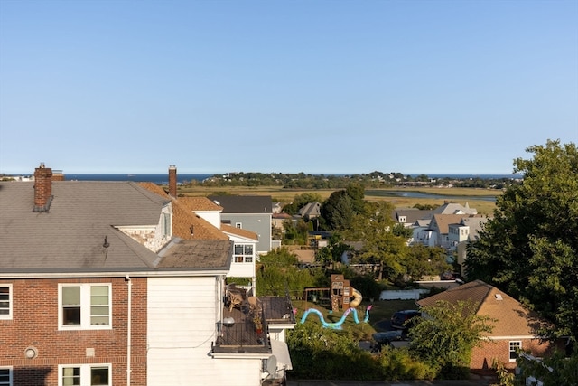 bird's eye view featuring a residential view