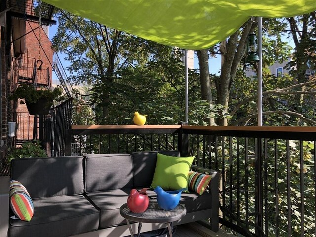balcony with outdoor lounge area