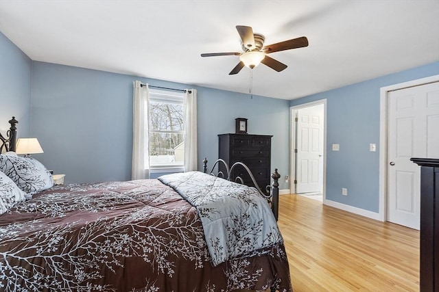 30 Millham St, Marlborough, MA 01752 - bedroom featuring light wood-style floors, baseboards, and ceiling fan
