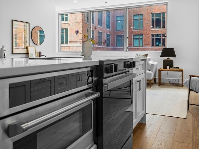 interior space featuring wood finished floors