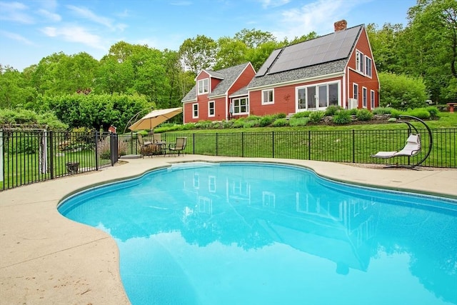 144 Worcester Rd, New Braintree, MA 01531 - view of pool with a patio area and view of wooded area