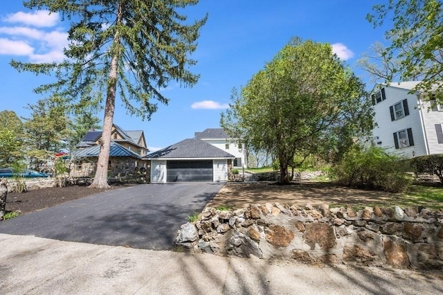 view of property hidden behind natural elements